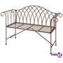 Esschert Design Ławka ogrodowa, metalowa, styl staroangielski MF009 Darmowa wysyłka